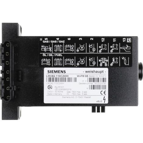 Weishaupt Feuerungsmanager W-FM05 600470 230 V 50-60Hz, ersetzt 600333