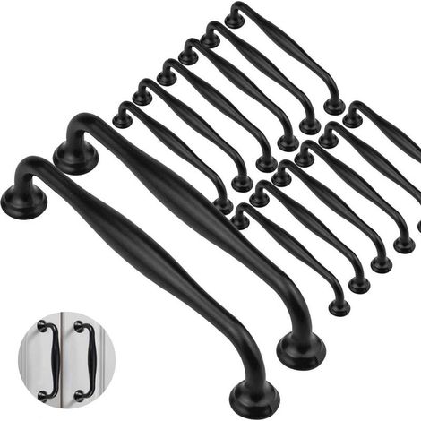 14 Poignées Cuisine 128 mm – Alliage Aluminium – avec Vis – pour Placards, Tiroirs (1/5)