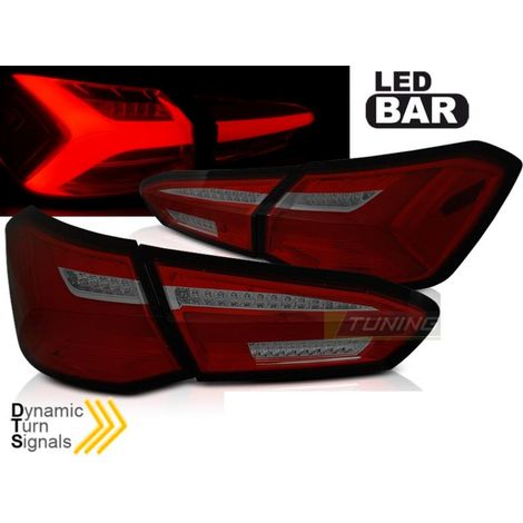 Paire feux arriere Ford Focus 4 18-21 FULL LED rouge fume dynamique