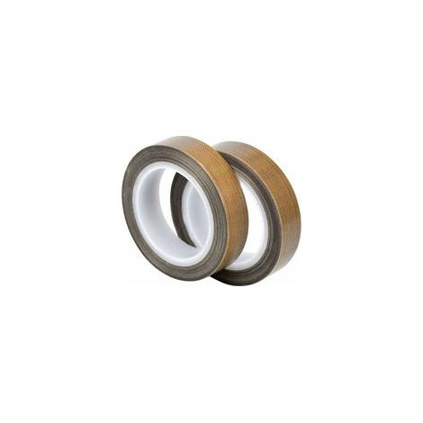 2 Rouleau de Ruban Adhésif de PTFE, Bande de Téflon, Haute Température Ruban, -100℃ - +260℃ Ruban Adhésif de Tissu de Verre Enduit PTFE, (13mm x 10m + 13mm x 10m) (1/5)