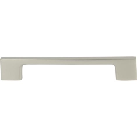 Poignée fine entraxe 128 mm aluminium nickel velours + 2 vis de 30 mm - CADAP - P0564/128/18S (1/2)