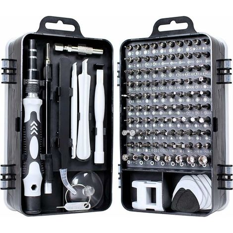 Kit de réparation et de démontage de montres et téléphones portables 115 en 1 : remplacement de bracelet, batterie et aiguille, outil de réparation et de réglage. (1/5)
