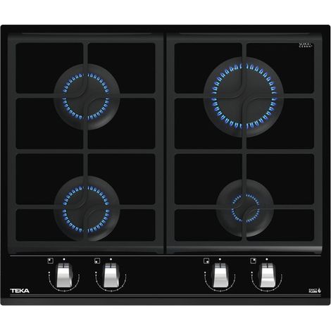 Placa Gas Teka GZC 64300 XBA 4 Fuegos ExactFlame 60cm Cristal Negro (1/5)