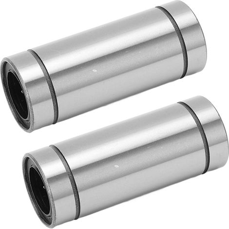 2 roulements à billes linéaires en acier, diamètre intérieur 20 mm, diamètre extérieur 32 mm, longueur 80 mm, référence LM20LUU, pour machines et équipements. (1/5)