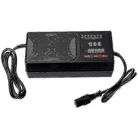Chargeur pour véhicule électrique z 60 V 50 Ah, affichage à 7 voyants, indicateur de charge, protection contre les fuites de courant/charge complète (1/3)