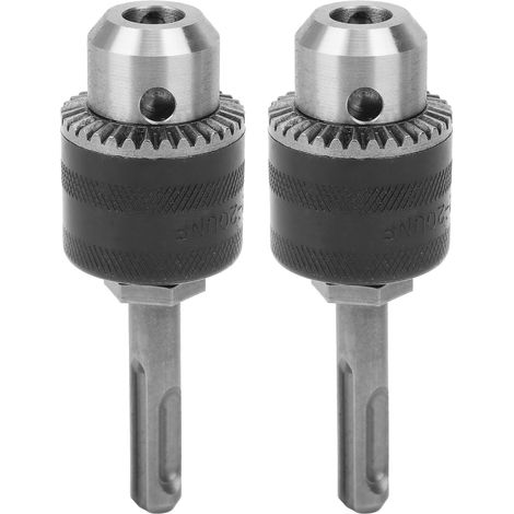 Deux jeux de mandrins de perçage vendus ensemble, ensemble de trois pièces, barre d'extension à percussion pour perceuse à percussion 1/2"-20UNF + mandrin de perçage 1,5-10 mm + clé de mandrin. (1/5)