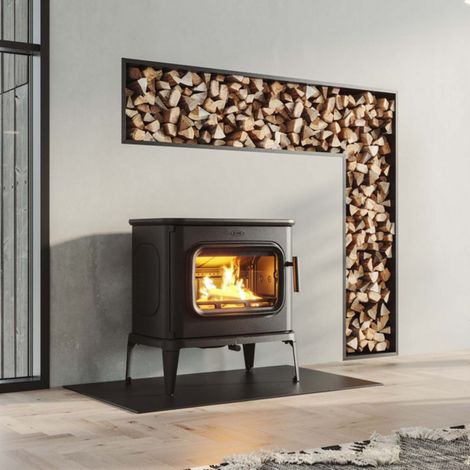 Poêle à bois en fonte raccordable - DOVRE Saga 301 10.5 kW (1/5)