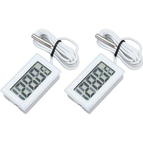 Thermomètre de Cuisson Électronique avec Double Sonde - Lecture Instantanée en 2 Secondes - Couleur Blanc