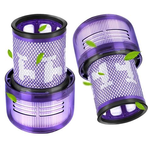 Lot de 2 filtres Hepa pour aspirateur Dyson V12 Detect Slim – pièce de rechange pour filtre arrière
