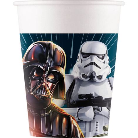 Bicchieri di carta di Star Wars - Darth Vader, Star Wars 200 ml, 8 pezzi. (1/3)