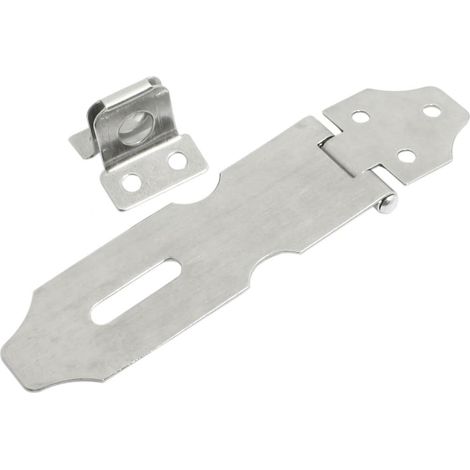 Home Tür Hardware Teile Silber Tone Metall Vorhängeschloss Verschluss 9,7 cm long de (1/2)