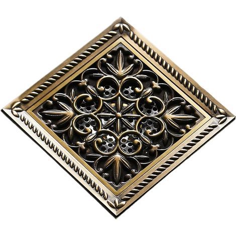 Siphon de sol sable 150 x 150 mm – Résistance 1,5 tonne – Pour terrasses et locaux techniques Grille pour bonde de cave (1/3)