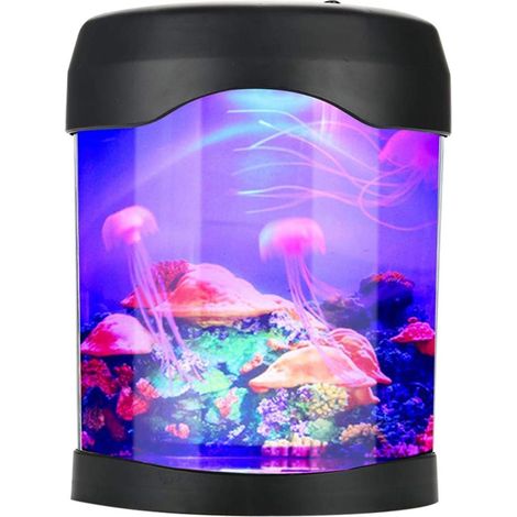 Aquarium électronique décoratif USB multicolore à couleurs changeantes avec méduses, veilleuse méduses simulées (1/5)