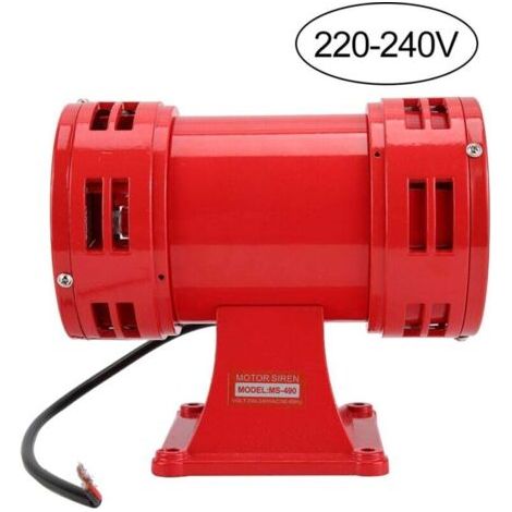 150DB Industrial Electric Motor Driven Siren, Continuous Security Alarm with Horn Ringing (220-240V)