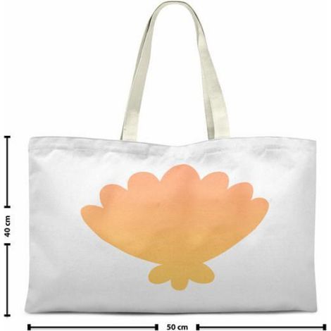 Sac Shopping Tote - Coton Réutilisable 70 x 50 cm - Porté Épaule - 1 Pièce (1/2)