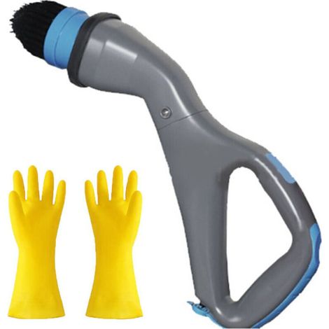 Produits de nettoyage-Brosse de nettoyage Hurricane/Gris Euro Jauge1 + Gants en latex Oxford/Épaissi 1 paire1 (1/3)
