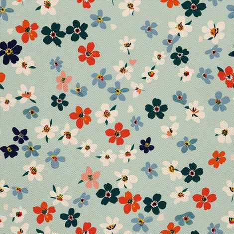 Tela decorativa para exteriores Oxford - Motivo floral I DX5572 (1/5)