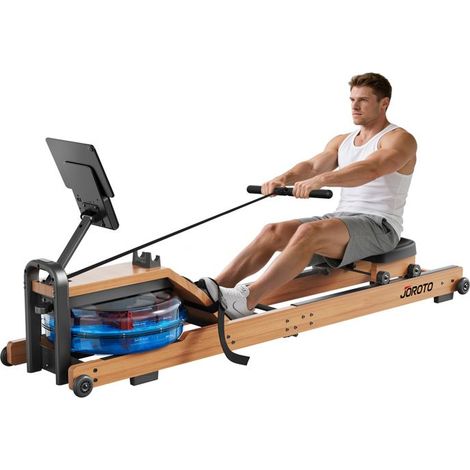 Rudergerät - JOROTO - MR260 - Tragfähigkeit 120 kg - Bluetooth und mobile App - Elektromagnetischer Widerstand