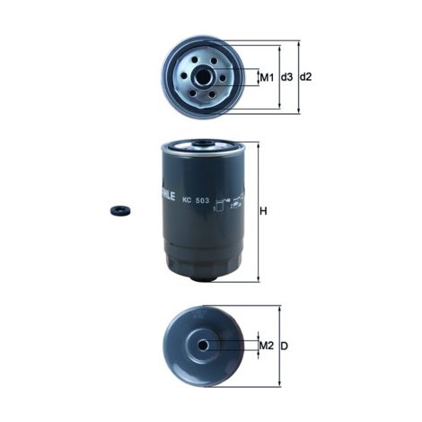 Filtro carburante Knecht KC503D (1/2)