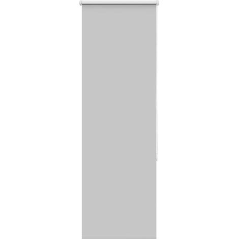 Verdunkelungsrollo Hellgrau 45x130 cm Stoffbreite 40,7 cm