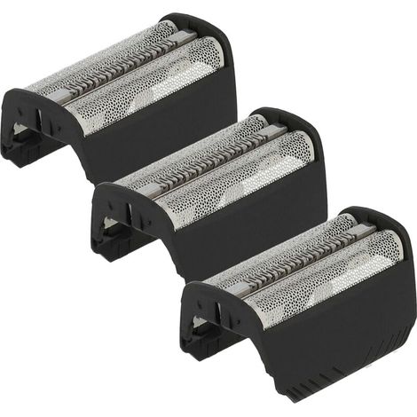 Doppelscherfolie für Braun Elektrorasierer, schwarz, 3er-Pack, passt zu Modellen 7497-7526-Kompatibles Produkt