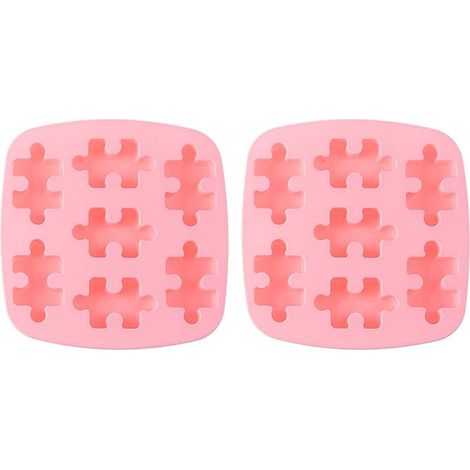 Keksform - Silikon-Schokoladenform - Puzzleform für Eiscreme und Gebäck - 2-teilig (1/5)