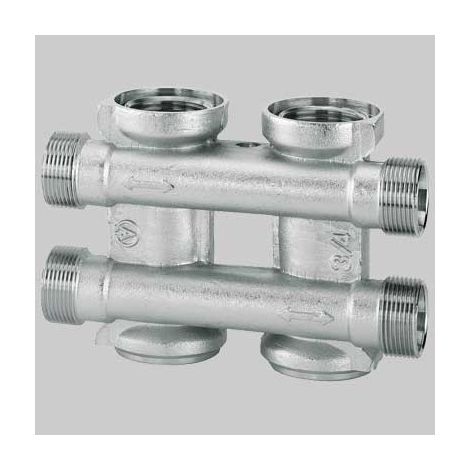 COLLETTORE COMPLANARE COMPONIBILE - 1" 2+2