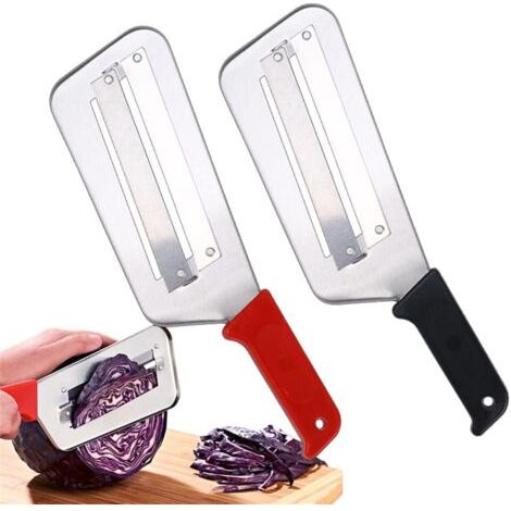 Applicable Lot de 2 Coupe Legumes Manuel,Trancheuse à LéGumes,mandoline manuelle Coupe Oignon pour Oignons Tomates Carotte Concombre (1/5)