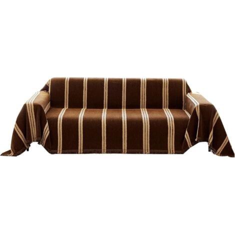 Housse de Canapé Clic Clac Réversible 3 Places 260x180 cm,Couverture en Chenille Épais Anti-déchirure pour Familles (1/5)