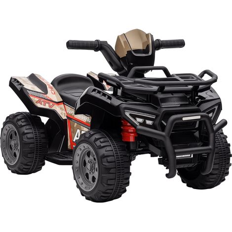 Kinder Quad Elektro 6V Kinderquad mit Vorwärtsfunktion, Musik, Elektro-Quad für Kinder 1,5-3 Jahre Schwarz