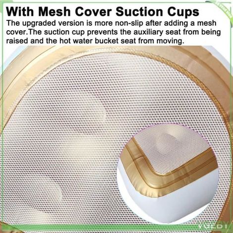 Coussin de bain Spa VGEBY mit Saugnäpfen und Netzbezug - Aufblasbarer Sitz für Spa und Jacuzzi