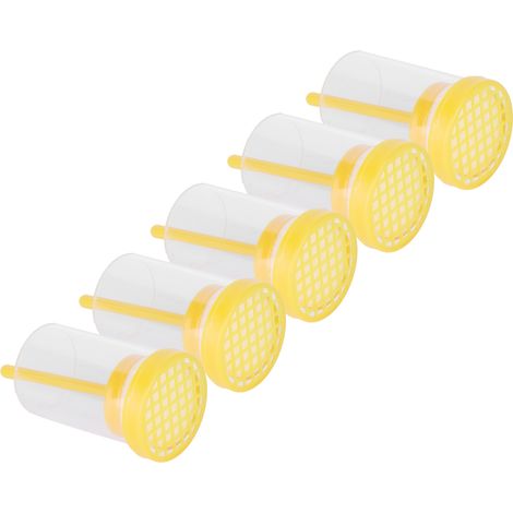 5 flacons de marqueur de reine, récipient de collecte, tube pour cage, accessoires apicoles légers en plastique (1/5)