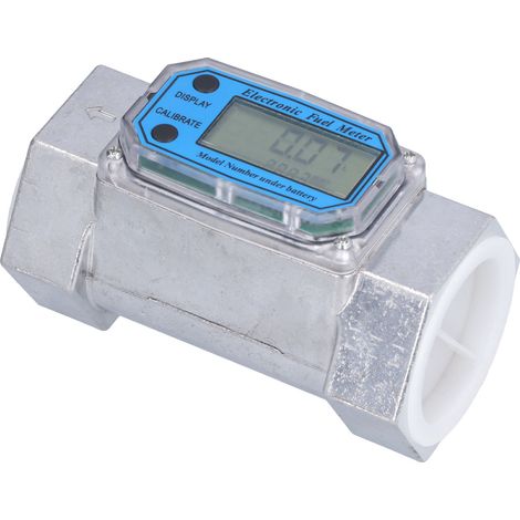 Compteur de débit électronique numérique pour carburant, eau, gaz, huile - Turbine 2 pouces, 2.3V-3.3V, modèle LLW-50