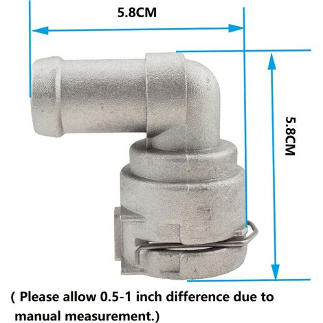 Kühlmittelschlauchverbinder aus Aluminium für 1.8T - 1K0122291R (1/3)