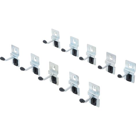 BGS Einzelhaken-Satz 40 mm für Schrankwand-System 10tlg. - 80196 (1/4)