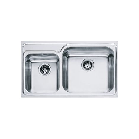 Franke GAX 620. Colore del prodotto: Acciaio inox, Numero di vasche per lavello: 2 ciotole, Dimensioni prima vasca (LxL): 450 x 400 mm. Larghezza: 860 mm, Profondità: 500 mm, Larghez... - 101.0017.507 (1/2)