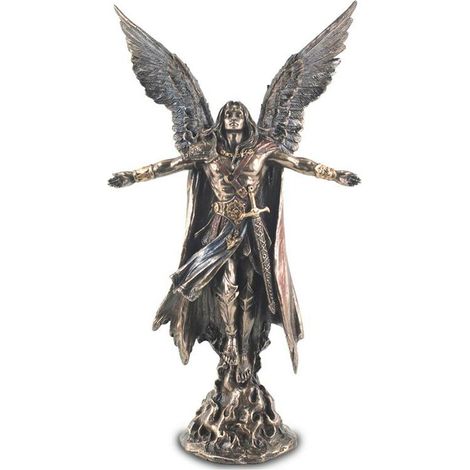 Signes Grimalt Bronze -Figur Figuren Arcangel-Uriel Bronze Goldo 8x16x28cm 87897