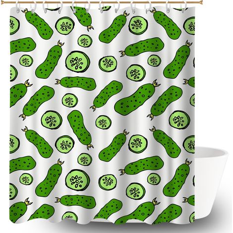 Ensemble rideau de douche polyester avec anneaux 180x180 résistant rideau imperméable pour nouvelle déco pour la rentrée (1/5)