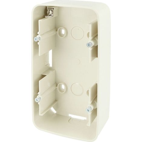 Busch-Jaeger 1702-214 - Carcasa para enchufe doble, color blanco