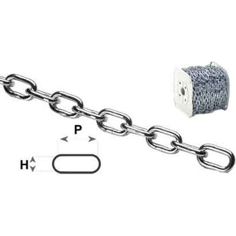 CATENA GENOVESE SU BOBINA n°20 (4,5 mm) - PxH 22x8,5 - bobina 50 mt