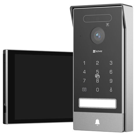 EZVIZ HP7 PRO 4K sistema de intercomunicación de video 20,3 cm (8") Negro, Gris