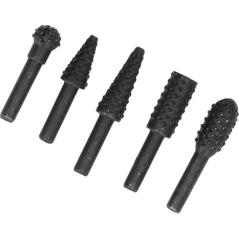 5 Fraises Rotatives HSS pour Sculpture sur Bois, Perçage et Découpe DIY avec Tige de 1/4" (1/5)