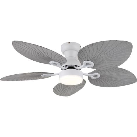 DC Ceiling Fan Elise White with LED & Remote