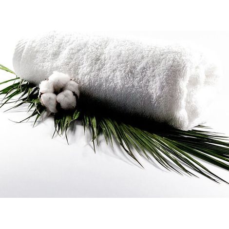 Toalla de sauna de algodón 100% natural Yeye 50x100 500 Blanca (1/5)