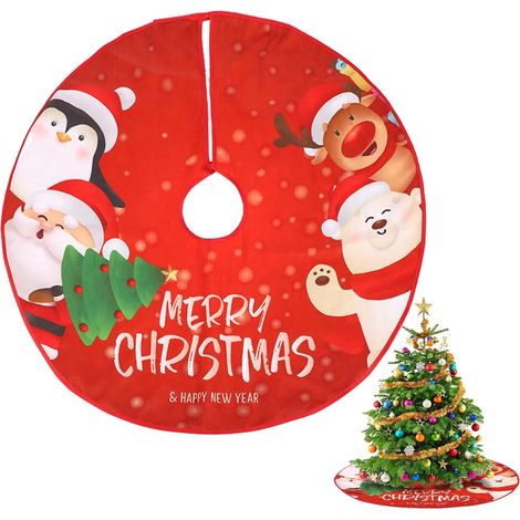 Tapis de sapin de Noël, support de sapin de Noël. Recouvrez le tapis de sapin de Noël avec (1/5)