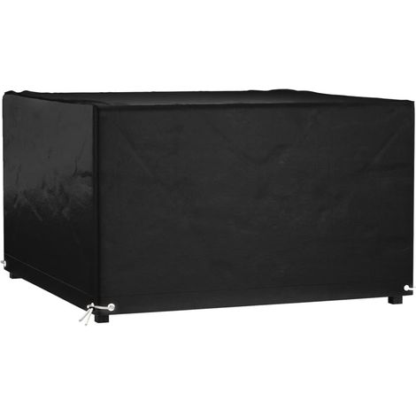 Garden Furniture Cover 8 Eyelets 132x132x80 cm Square vidaXL