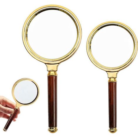 Loupe 10X 80mm Verre Réel Incassable – Légère & Haute Clarté pour Lecture Maison