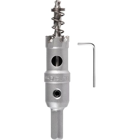 TCT Foret de scie cloche en carbure 19mm, Coupe-trou en carbure de tungstène, coupe-trou pour l'acier inoxydable, le métal, le fer, l'alliage, le cuivre, le bois et les plastiques (1/5)