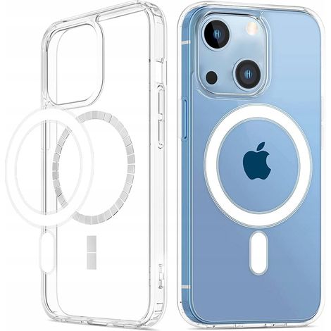 Funda transparente para iPhone 14 Plus con MagSafe y carcasa reforzada. (1/5)