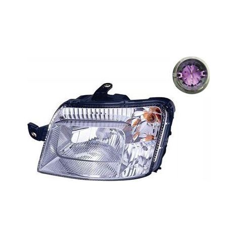 Phare avant gauche H4 Fiat Panda 2 2009-2012